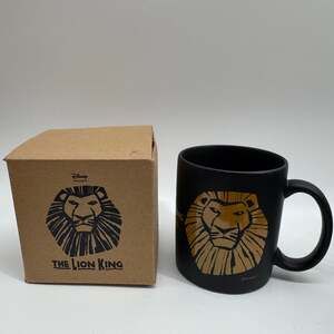 Disney The Lion King Broadway Mug, Collectible Black & Gold